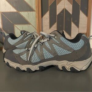 Oboz Luna Womens Low Hiking Shoes Blue Gray Size 8.5